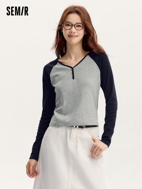 Semir Women Tight FitLong Sleeve T-Shirt