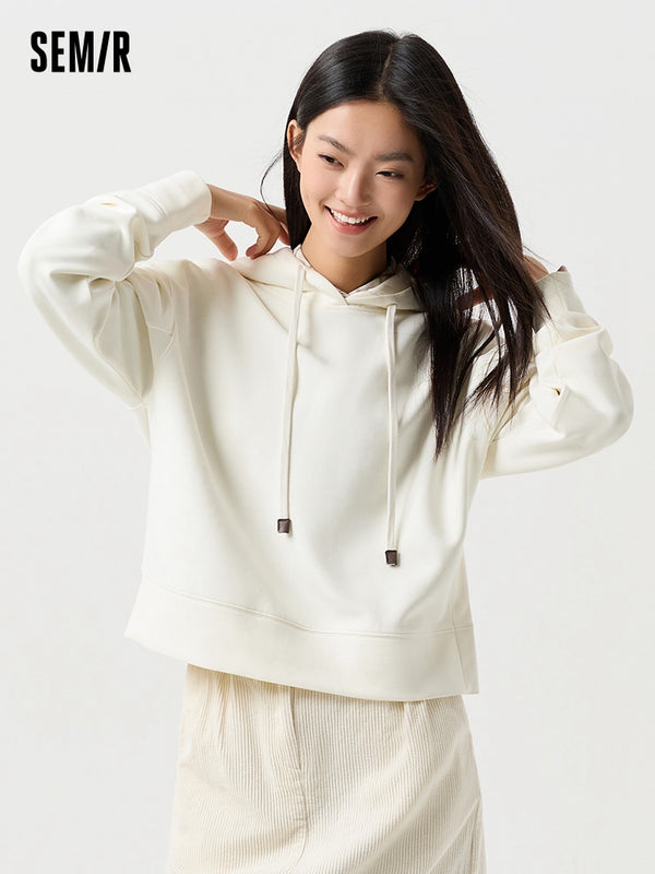 Áo hoodie kiểu dáng cơ bản mới của Semir dành cho nữ