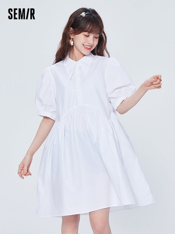 Váy dệt Poplin 100% cotton sắc nét dành cho nữ