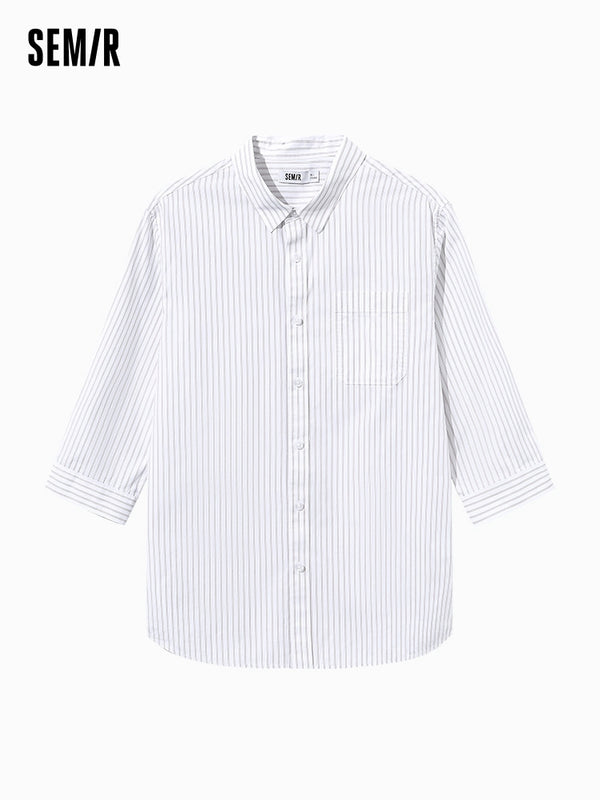 Men's 100% Cotton-yarn Striped Shirt
