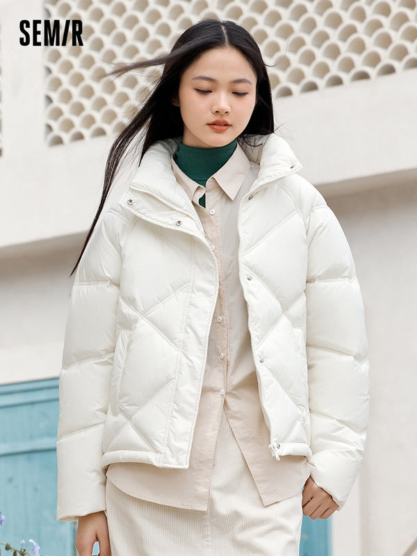 Women's short thick cotton coat