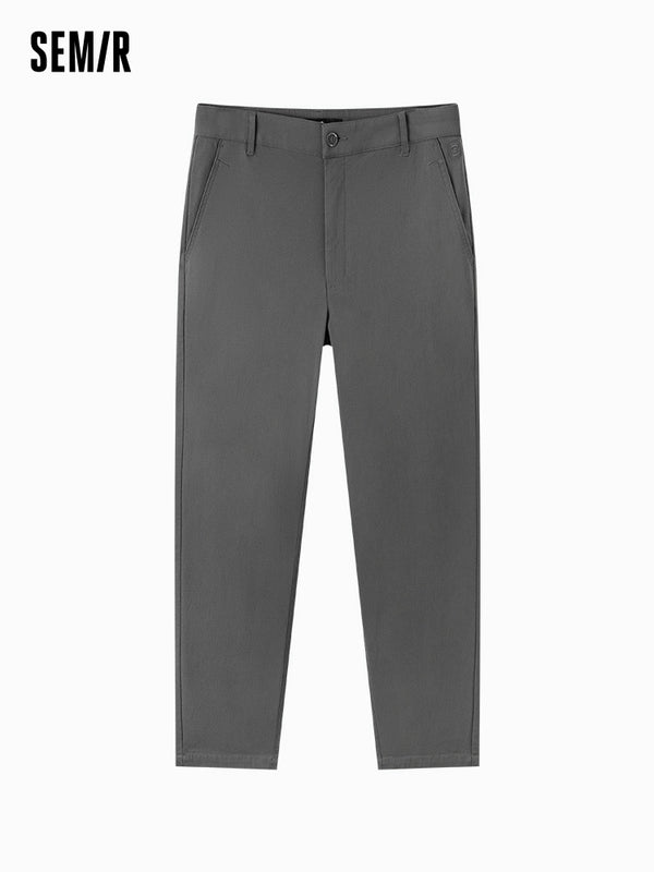 Men's dark gray basic pants