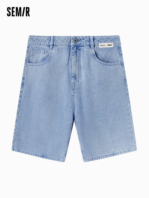 Fashion (blue)Semir Jeans Men Classic Trend Korean Version 2023 Summer New  Man Fitted Capris Demin Pants XXA