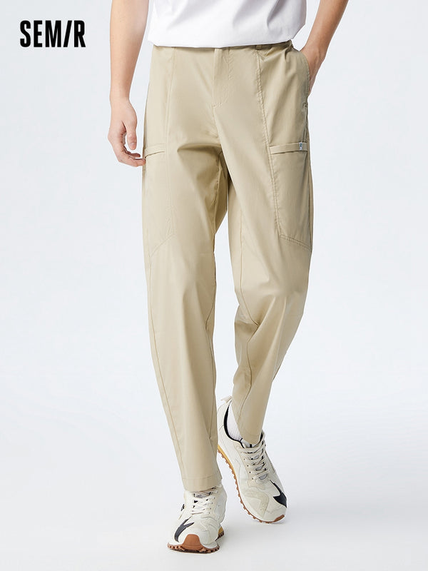 Men's Yarn-dyed Jacquard Comfort and Cool Easy-care Antibacterial Tapered Pants