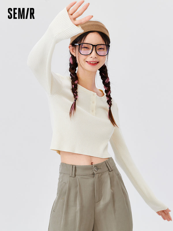 Bm Style Cropped Sweater