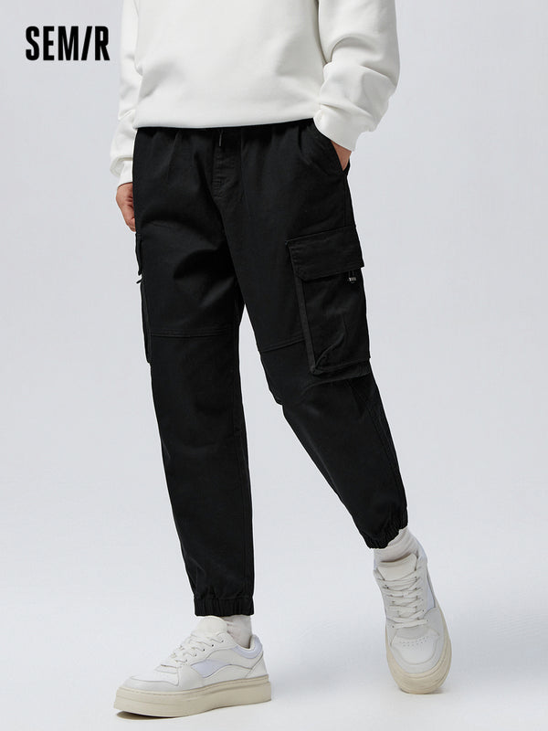 Men's Cotton-Polyester Stretch Twill Loose Cargo Pants