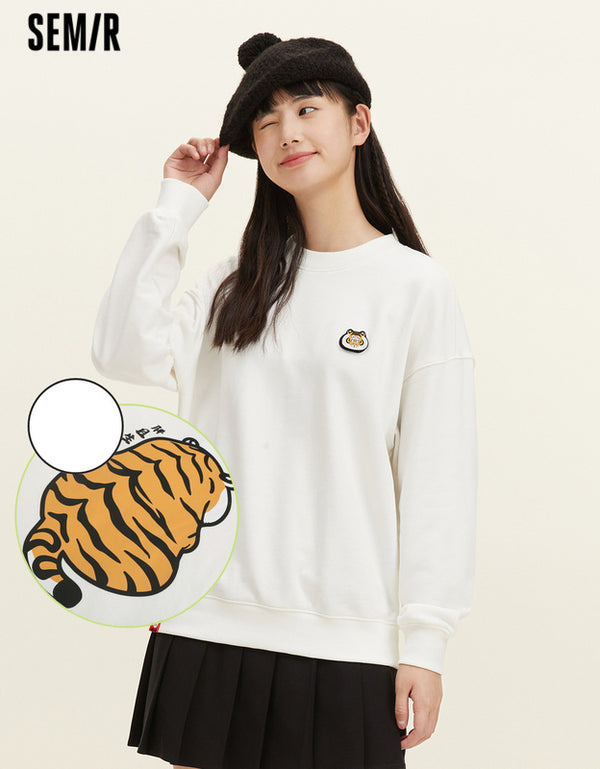 Women's IP - Tiger Power 340g 100% Cotton Loose Sweatshirt