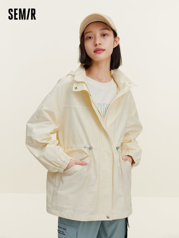 Women's Contrast Patchwork Loose Chemical Fiber Coat