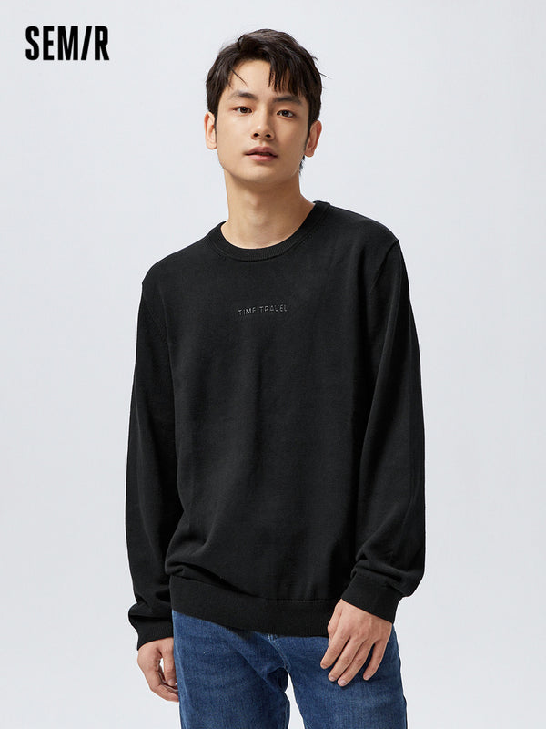 Men's Combed Cotton Fitted Pullover