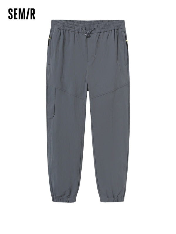 Men's Easy-Care Fitted Woven Jogging Pants